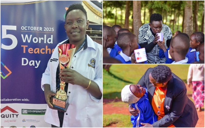 Viola Barsulai a Kenyan teacher leads a community movement that keeps vulnerable children in school.