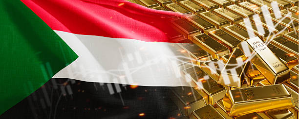 Gold bars with Sudan flag. Photo: iStock.
